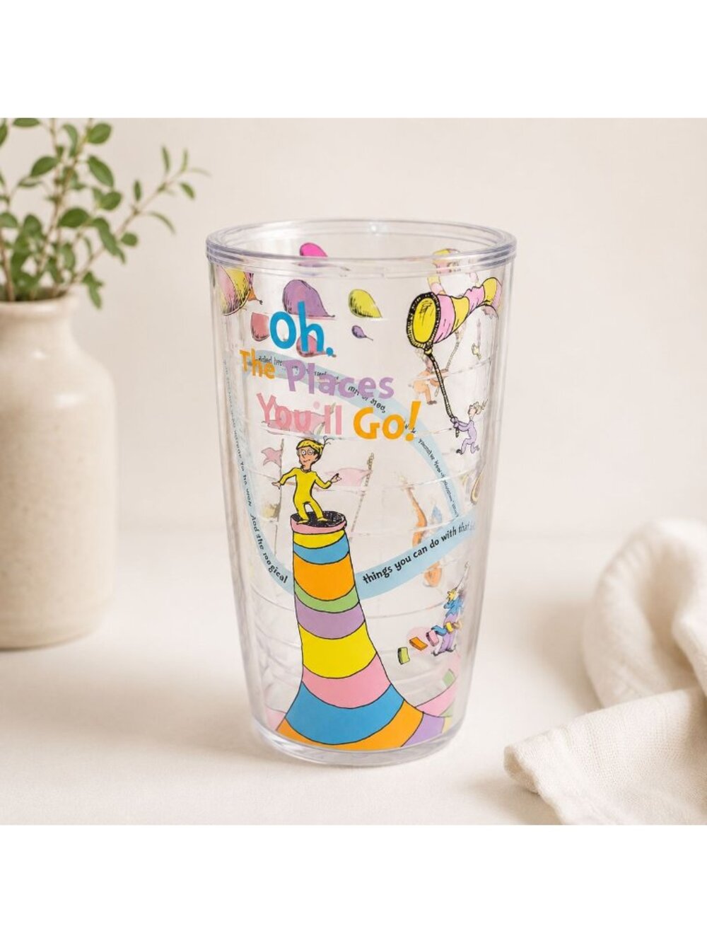 Dr Seuss Tervis Tumbler Cup Inspirational Places Youll Go 16 Oz Insulated USA